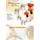 Electric Chain Hoist Nitto 1 Ton x 6 Meter 1Phase 220V 1