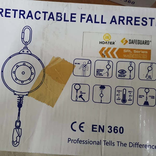 RETRACTABLE FALL ARRESTER SAFEGUARD 6 MTR